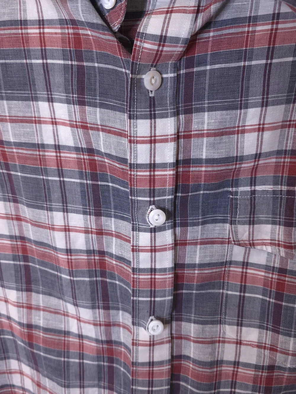 J.Crew Slim Irish Linen Plaid Button-Down Shirt Preppy Classic Old Money